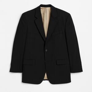 IZOD Men’s Black Blazer 39R 2 Button Modern Classic Sport Coat Suit Jacket